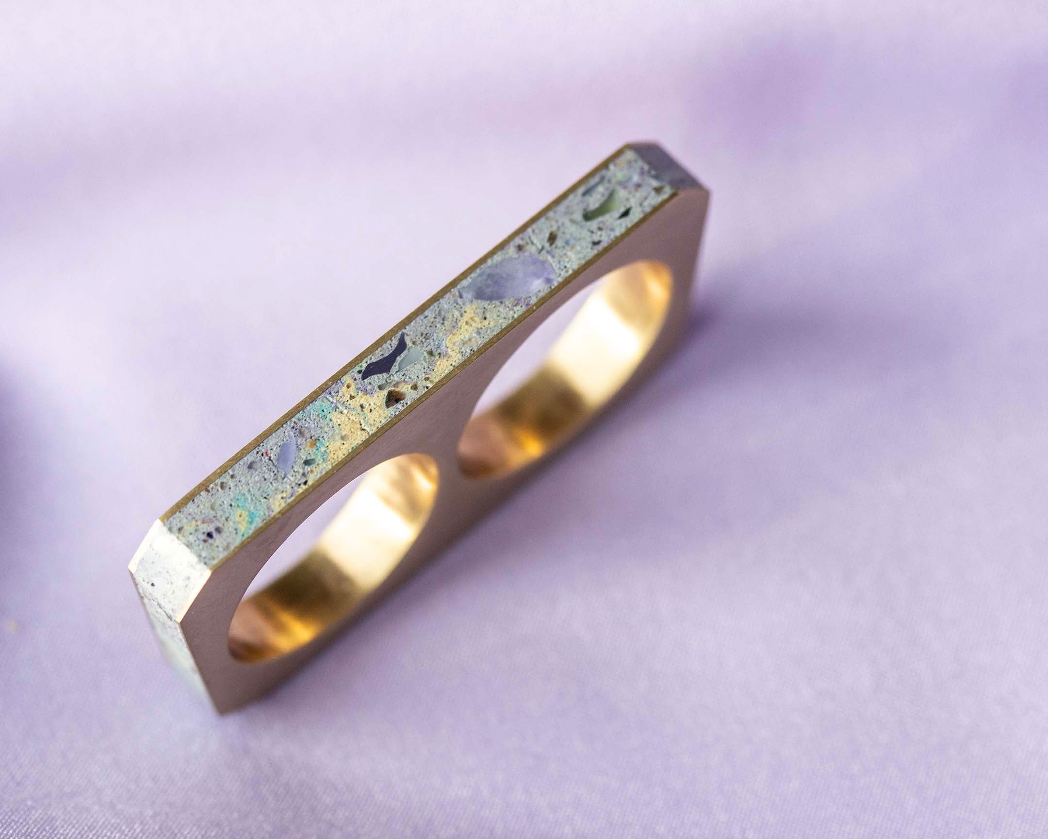 GOLDFINGER DOUBLE RING (Brass)